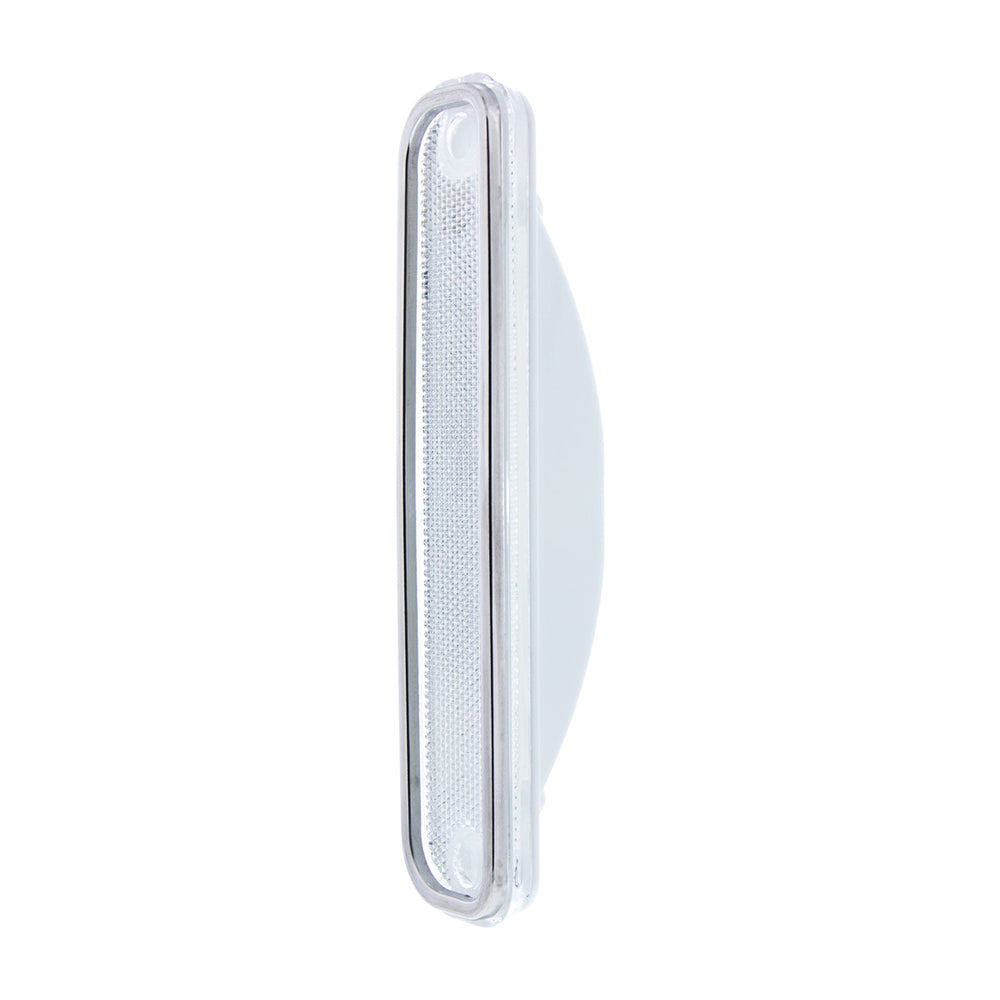 Side Marker Light With Stainless Steel Trim For 1973-80 Chevy Truck, Clear Lens - View 2