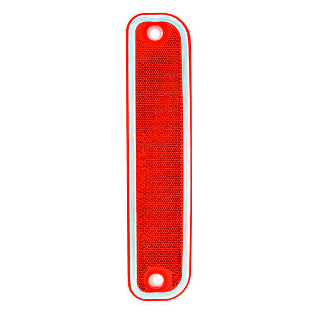 Side Marker Light With Stainless Steel Trim For 1973-80 Chevy Truck, Red Lens - View 1