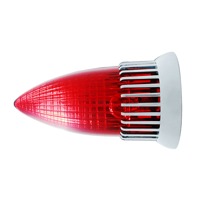 1959 Cadillac Style Tail Light With Flush Mount Bezel, Red Lens - View 3