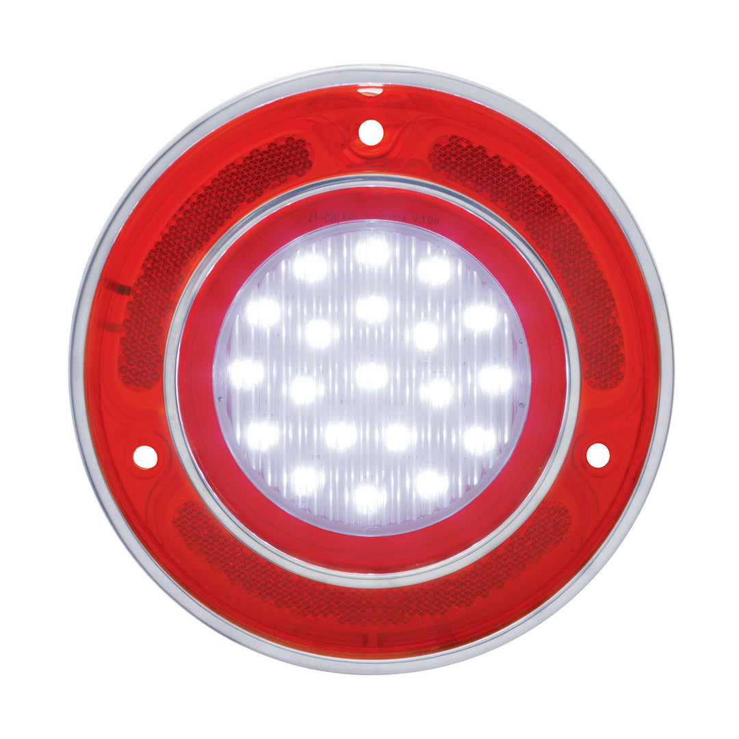 20 LED Backup Light With Stainless Steel Trim For 1968-1973 Chevrolet Corvette - View 1