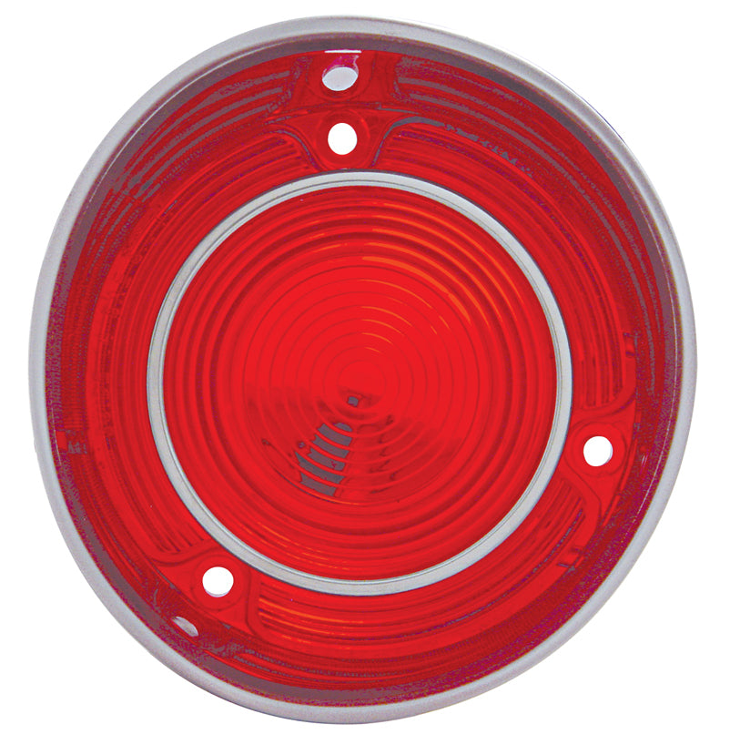 Tail Light Lens With Stainless Steel Trim For 1971 Chevy Malibu/Chevelle "SS" - L/H - View 1