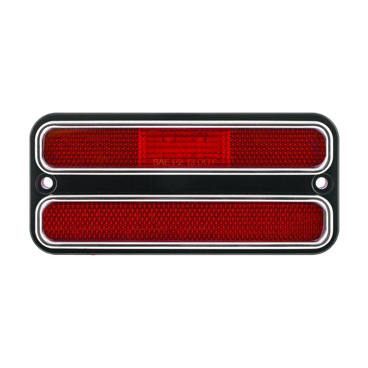 18 LED Side Marker Light With Stainless Steel Trim For 1968-1972 Chevrolet &amp; GMC Truck, Red Lens - View 2