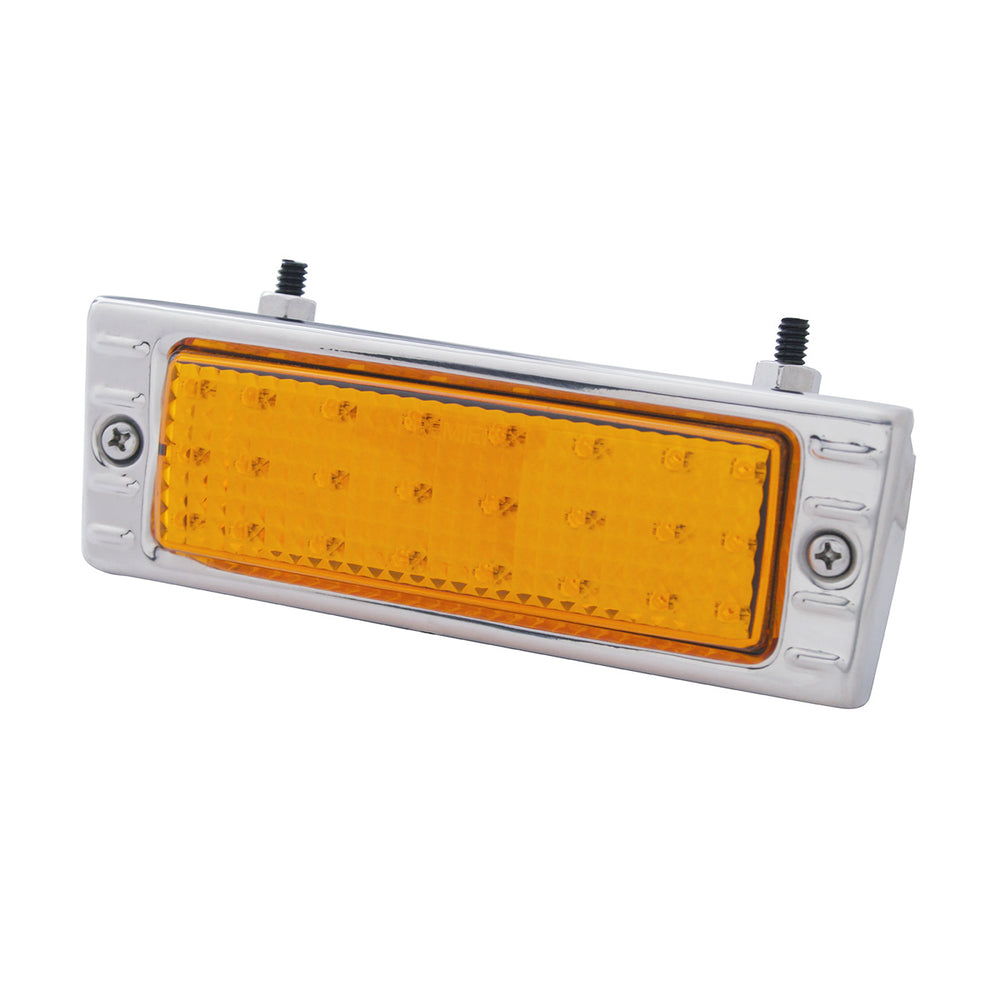 24 LED Parking Light Assembly With SS Bezel For 1947-53 Chevy Truck, Amber Lens - View 2
