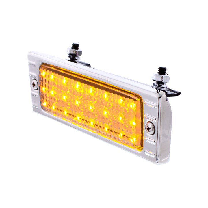 24 LED Parking Light Assembly With SS Bezel For 1947-53 Chevy Truck, Clear Lens - View 3
