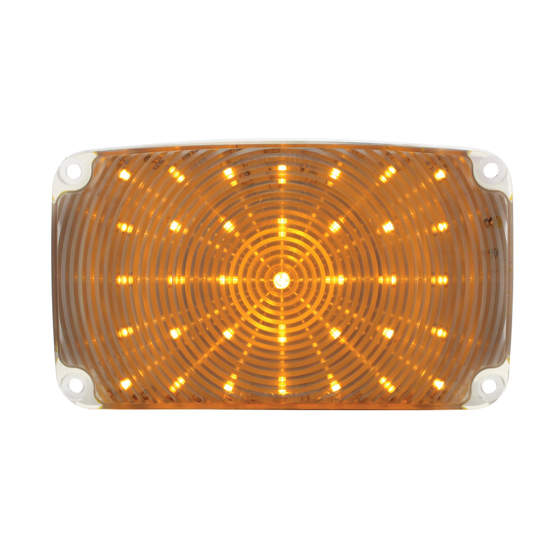 35 LED Parking Light For 1956 Chevy Passenger Car - Amber LED/Clear Lens - View 1