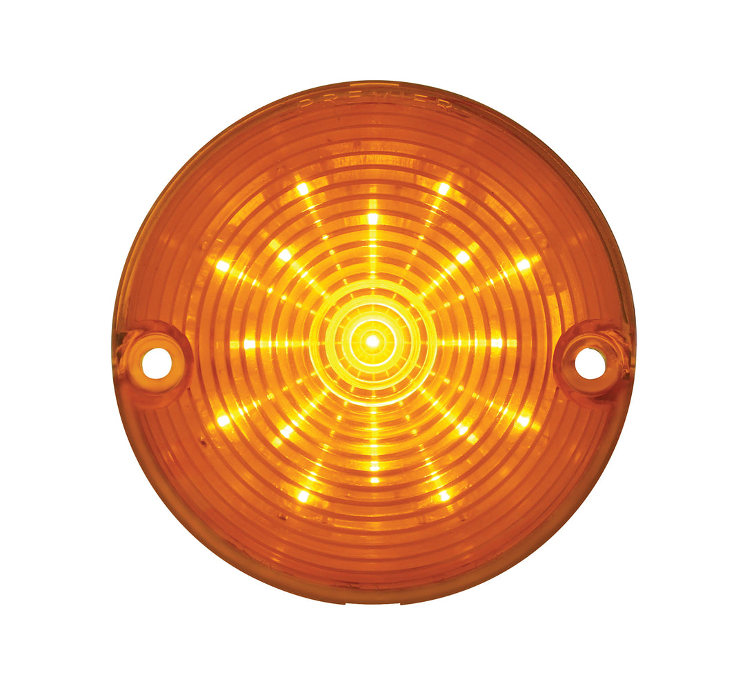 17 Amber LED Turn Signal And Parking Light For 1957 Chevy Car, Amber Lens - View 1