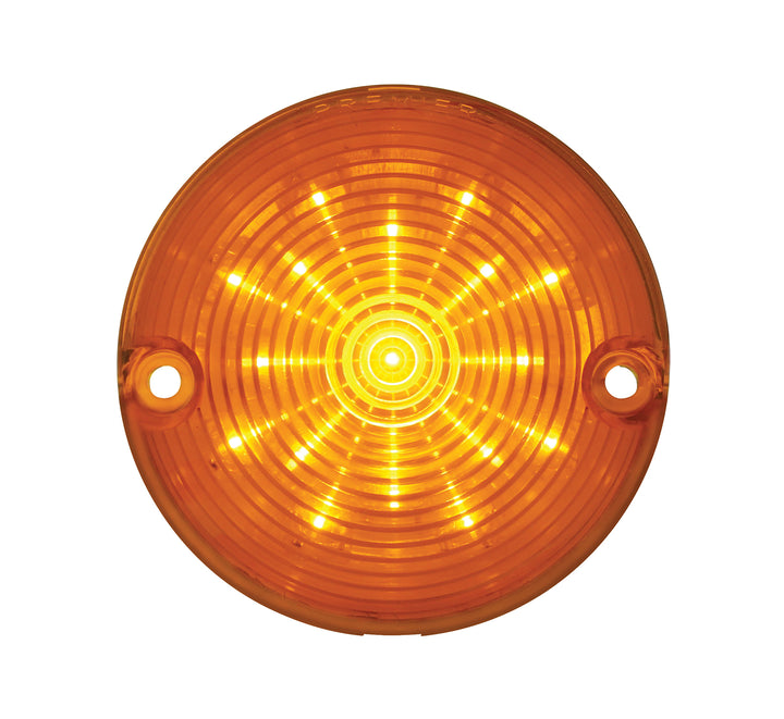 17 Amber LED Turn Signal And Parking Light For 1957 Chevy Car, Amber Lens - View 1