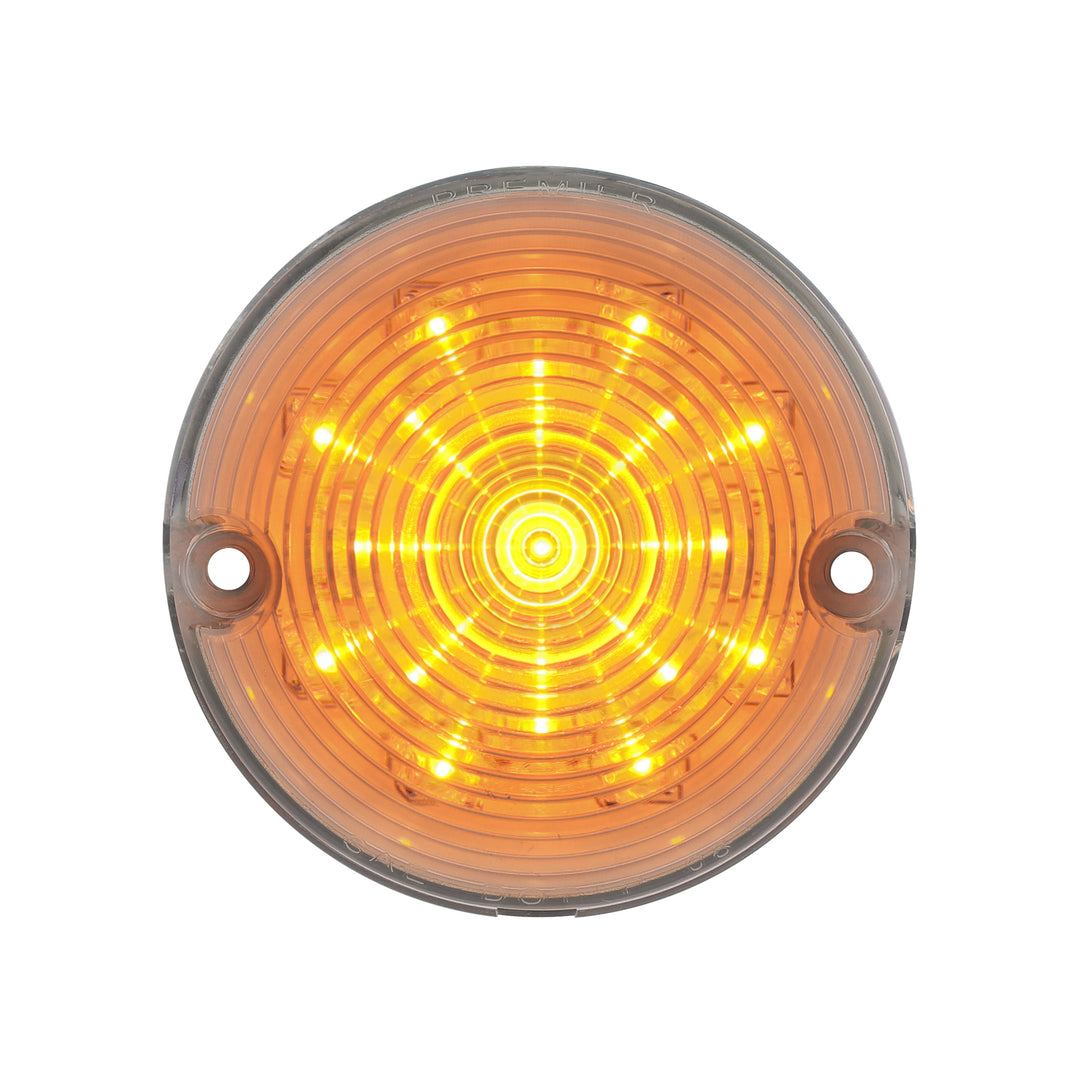17 Amber LED Turn Signal And Parking Light For 1957 Chevy Car, Clear Lens - View 1