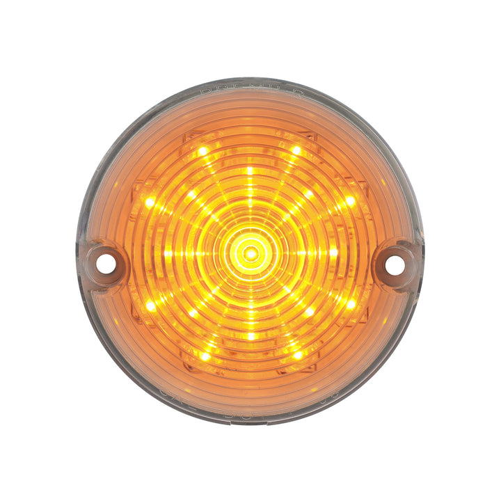 17 Amber LED Turn Signal And Parking Light For 1957 Chevy Car, Clear Lens - View 1