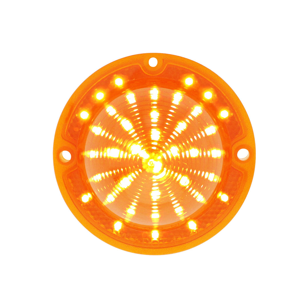 39 Amber LED Parking Light For 1958 Chevy Impala, Amber Lens - View 1