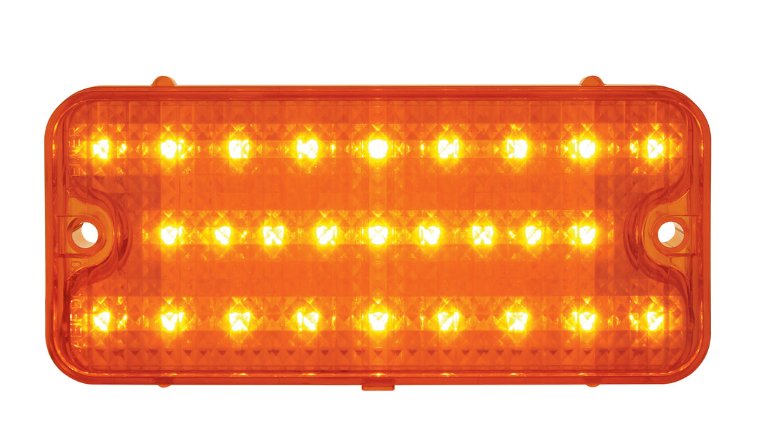 27 Amber LED Parking Light For 1967-68 Chevy Truck, Amber Lens - View 1