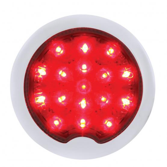 17 LED Vintage Style Round Tail Light With Flush Bezel For 1939 Chevy Passenger Car - View 1
