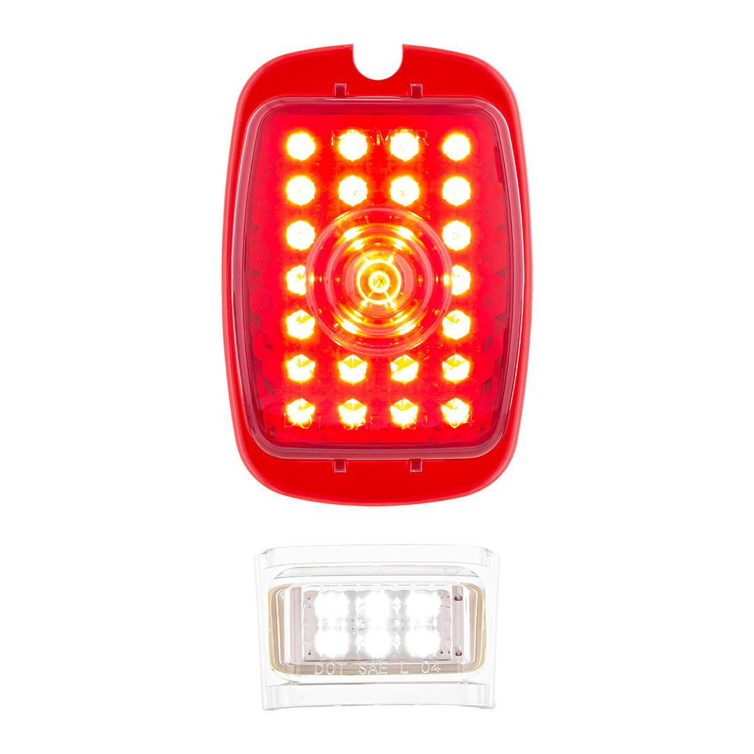 27 LED Tail Light With 6 LED LP Light For Chevy Passenger Car (1937-1938) &amp; Truck (1940-1953)- L/H - View 1