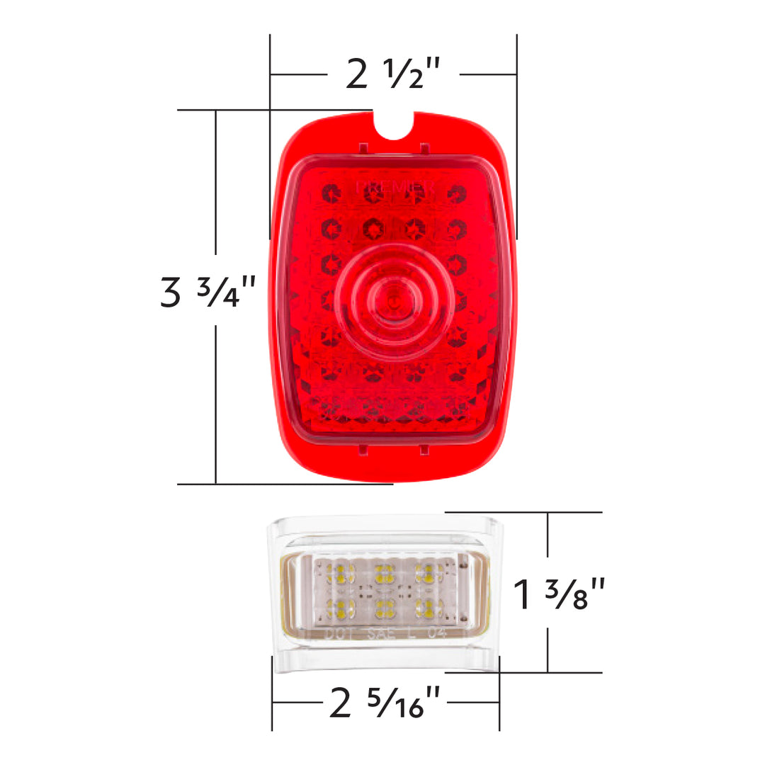 27 LED Tail Light With 6 LED LP Light For Chevy Passenger Car (1937-1938) &amp; Truck (1940-1953)- L/H - View 7