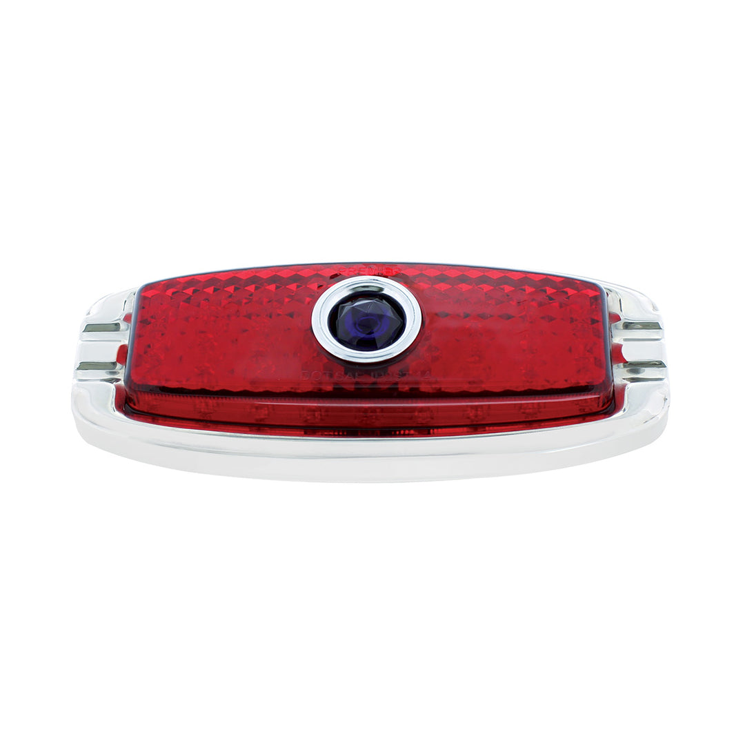 39 LED 1941-1948 Chevrolet Car Style Tail Light With Flush Mount Bezel, Red Lens With Blue Dot - View 3