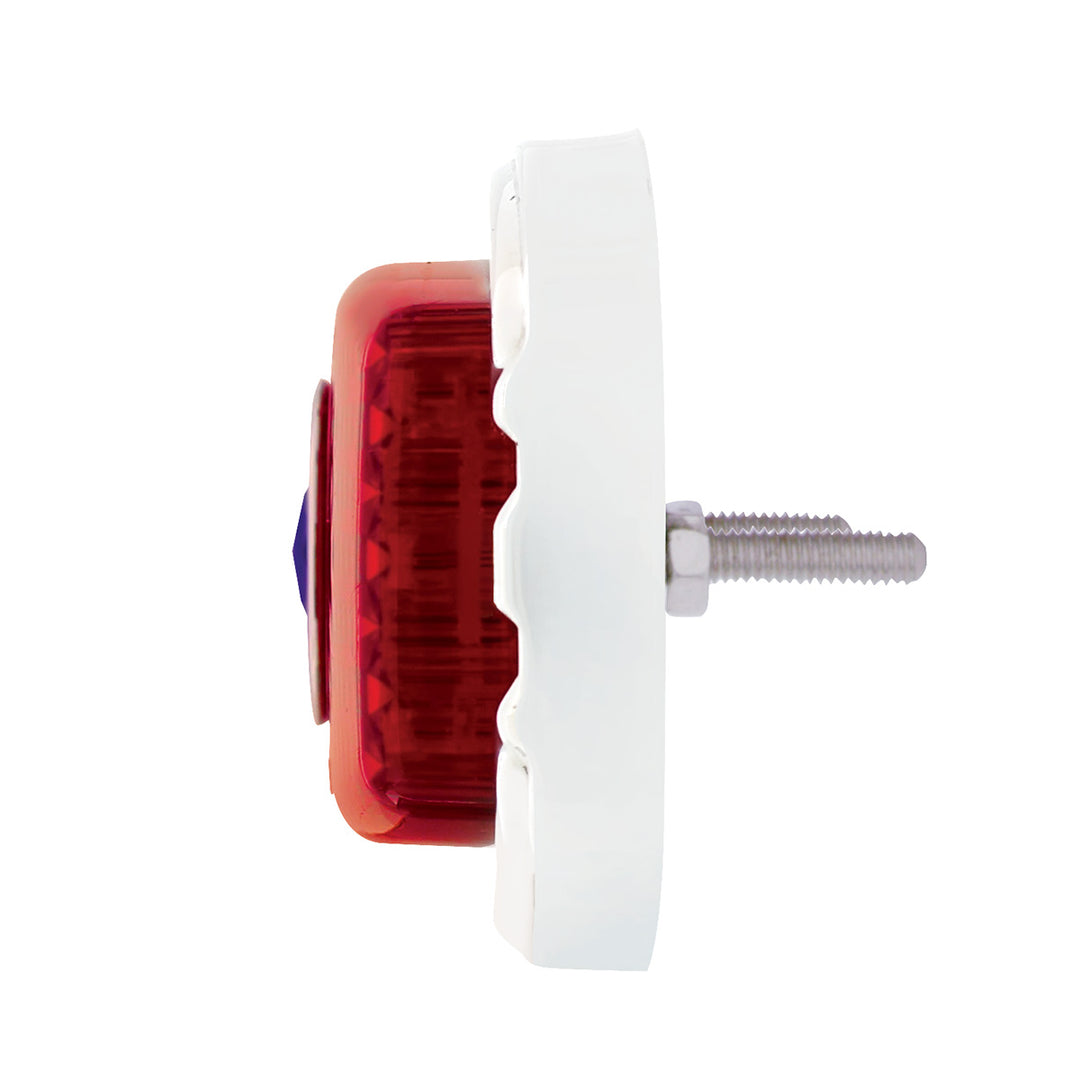 39 LED 1941-1948 Chevrolet Car Style Tail Light With Flush Mount Bezel, Red Lens With Blue Dot - View 4