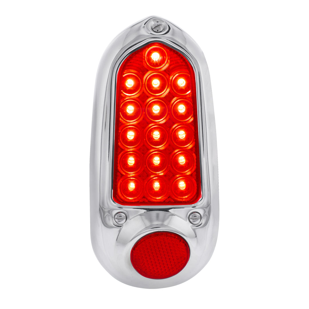 16 LED Tail Light With Stainless Steel Rim For 1949-50 Chevy Passenger Car - L/H - View 1