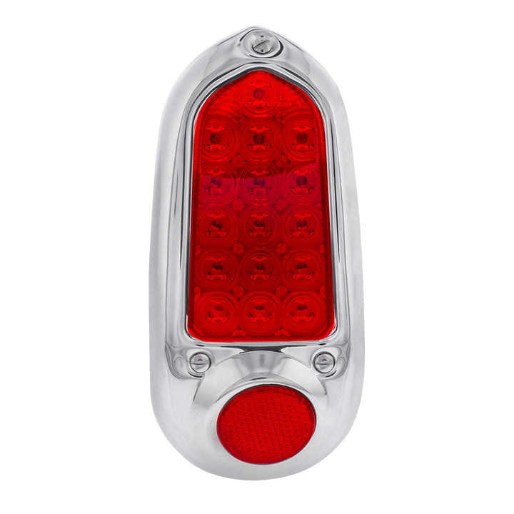 16 LED Tail Light With Stainless Steel Rim For 1949-50 Chevy Passenger Car - L/H - View 2