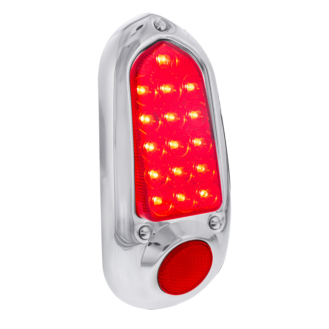 16 LED Tail Light With Stainless Steel Rim For 1949-50 Chevy Passenger Car - L/H - View 3