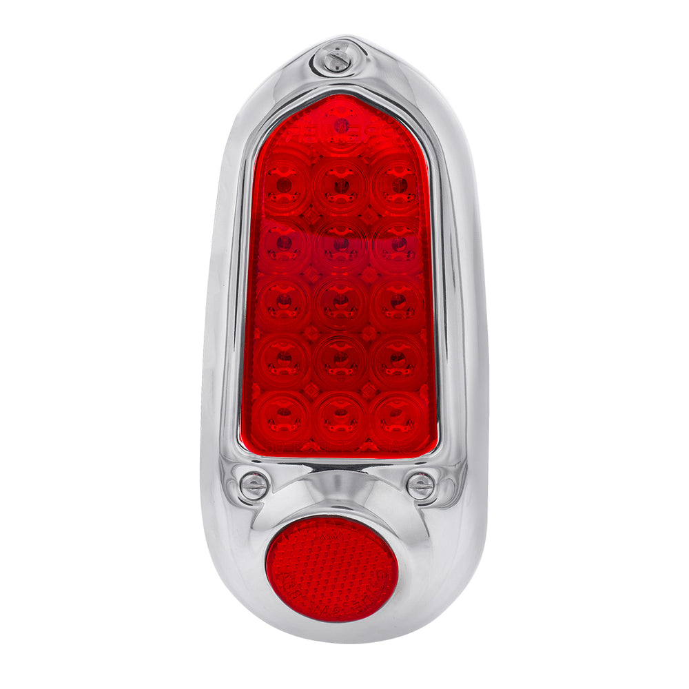 16 LED Tail Light With Stainless Steel Rim For 1949-50 Chevy Passenger Car - R/H - View 2