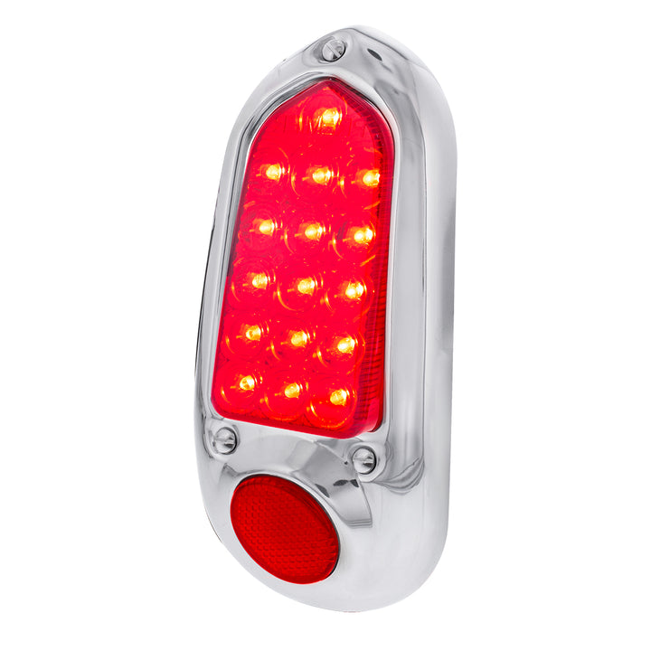 16 LED Tail Light With Stainless Steel Rim For 1949-50 Chevy Passenger Car - R/H - View 3