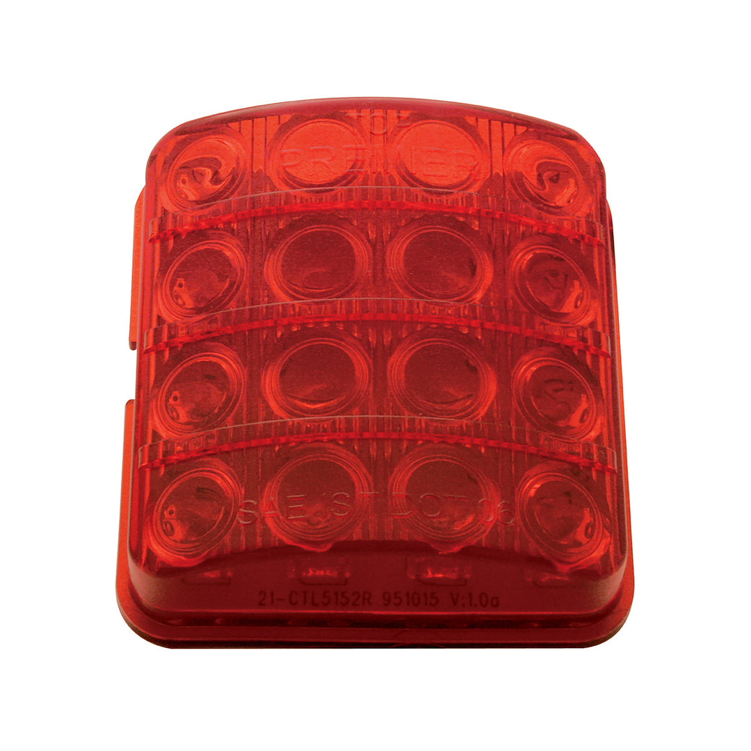 16 LED Tail Light For 1951-52 Chevy Passenger Car, Red Lens - View 1
