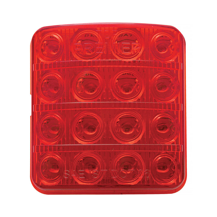 16 LED Tail Light For 1951-52 Chevy Passenger Car, Red Lens - View 3