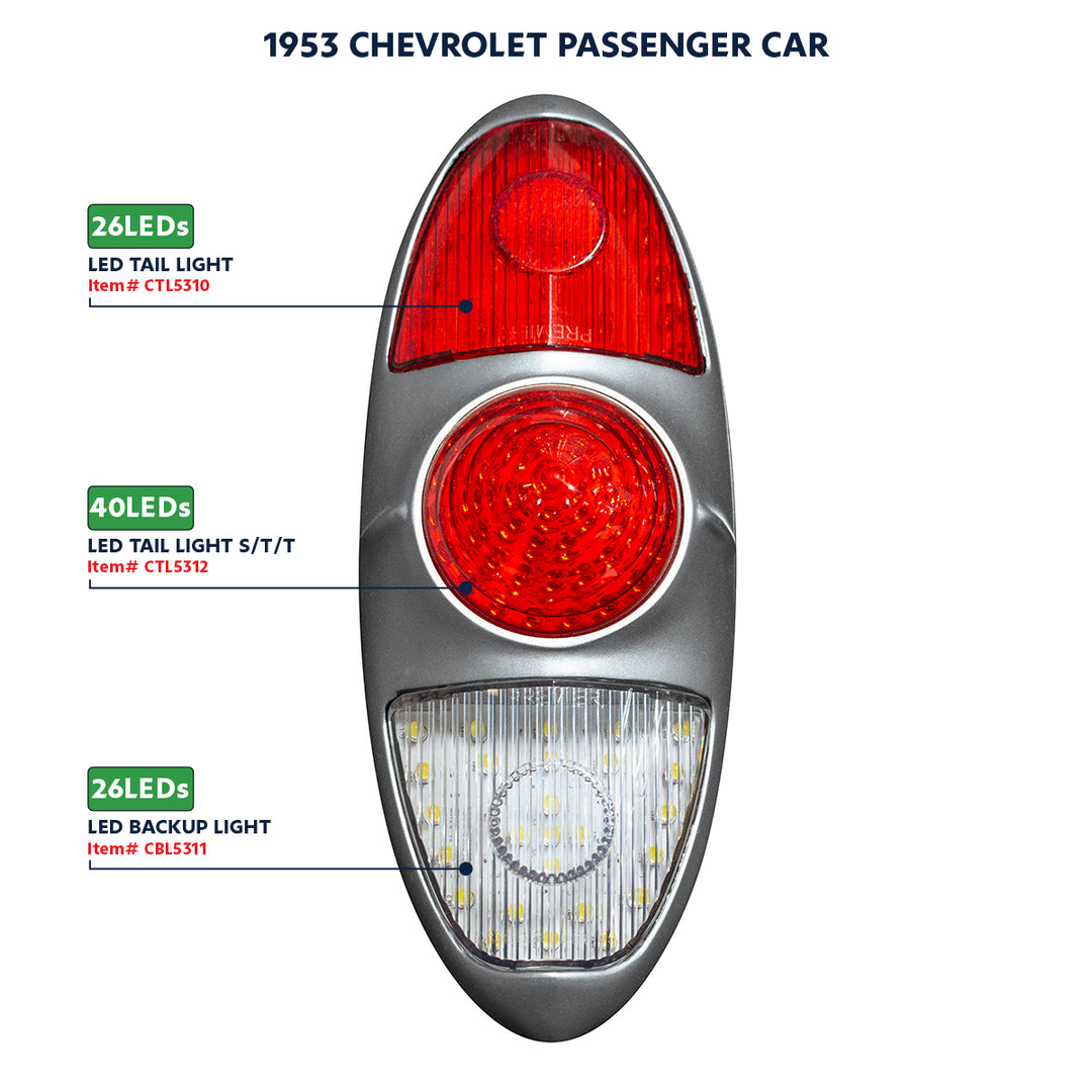 26 LED Tail Light For 1953 Chevrolet Passenger Car - View 4