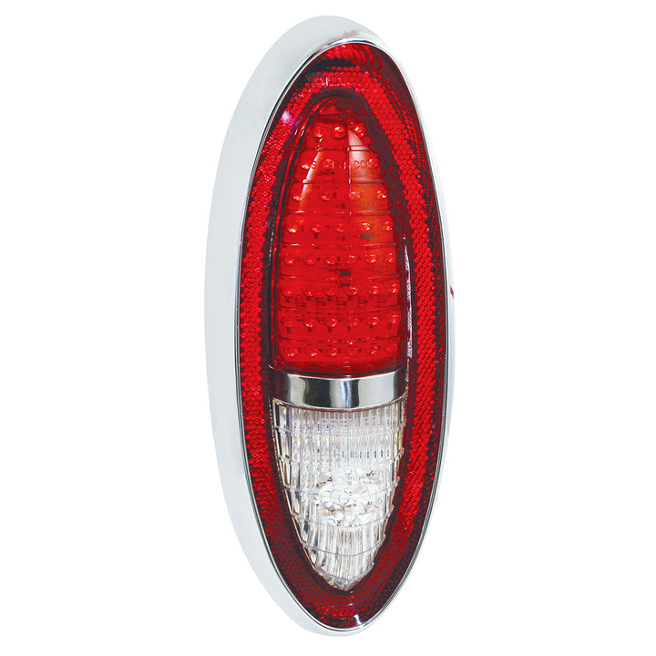 40 LED Tail Light Assembly with Chrome Bezel For 1954 Chevy Passenger Car - View 1