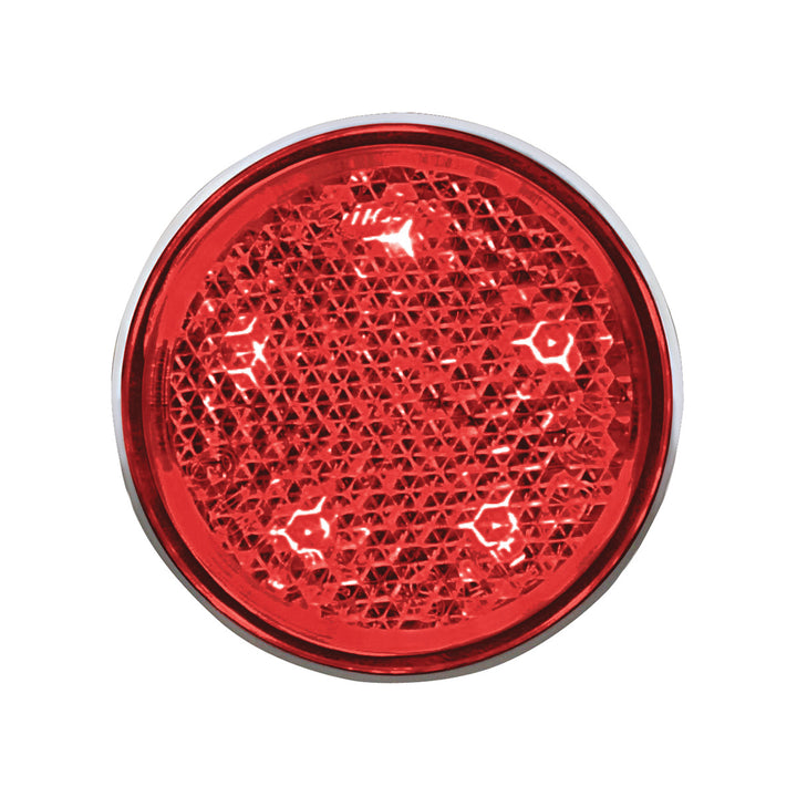 5 LED Tail Light Reflector For 1951-52 &amp; 1956 Chevy Passenger Car, Red LED/Red Lens - View 1