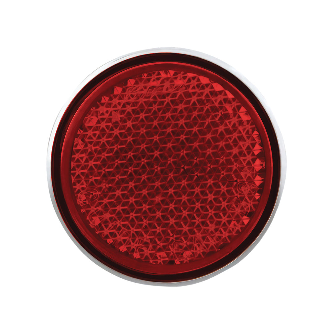 5 LED Tail Light Reflector For 1951-52 &amp; 1956 Chevy Passenger Car, Red LED/Red Lens - View 2