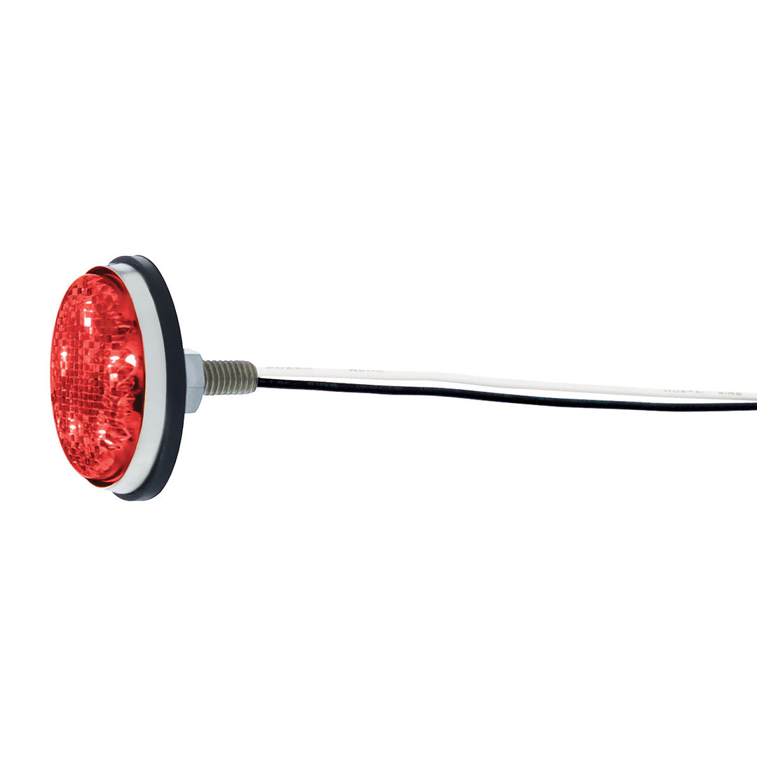5 LED Tail Light Reflector For 1951-52 &amp; 1956 Chevy Passenger Car, Red LED/Red Lens - View 3