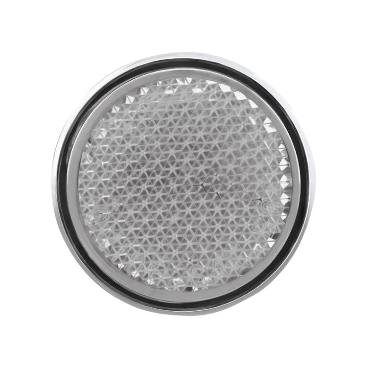 5 LED Tail Light Reflector For 1951-52 &amp; 1956 Chevy Passenger Car, White LED/Clear Lens - View 2