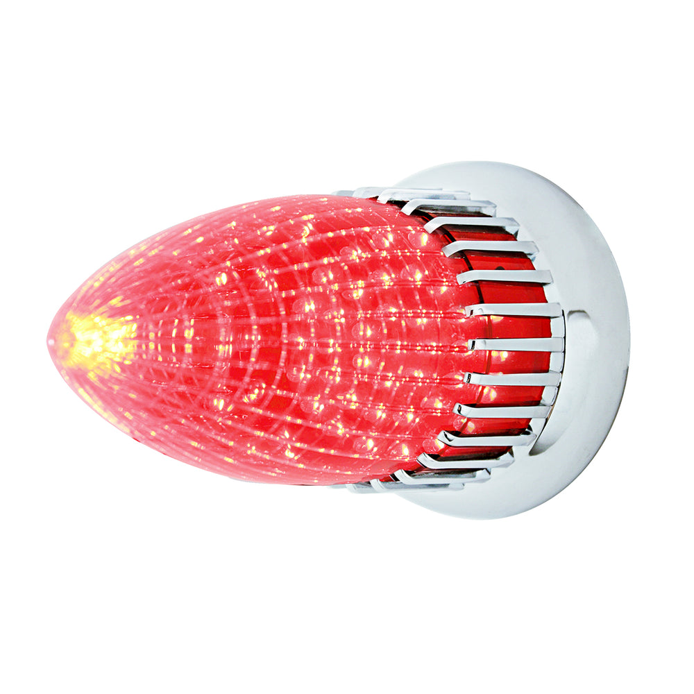 40 LED 1959 Cadillac Style Tail Light With Flush Mount Bezel, Red Lens - View 2