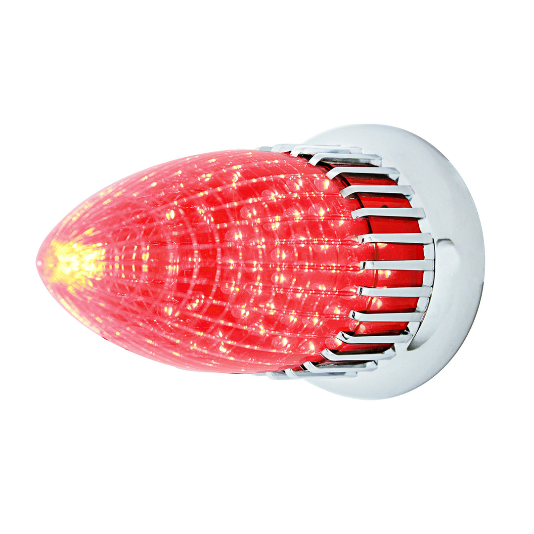 40 LED 1959 Cadillac Style Tail Light With Flush Mount Bezel, Red Lens - View 2
