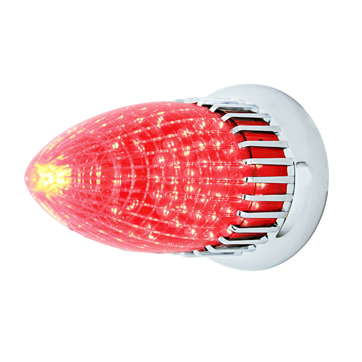 40 LED 1959 Cadillac Style Tail Light With Flush Mount Bezel, Red Lens - View 2
