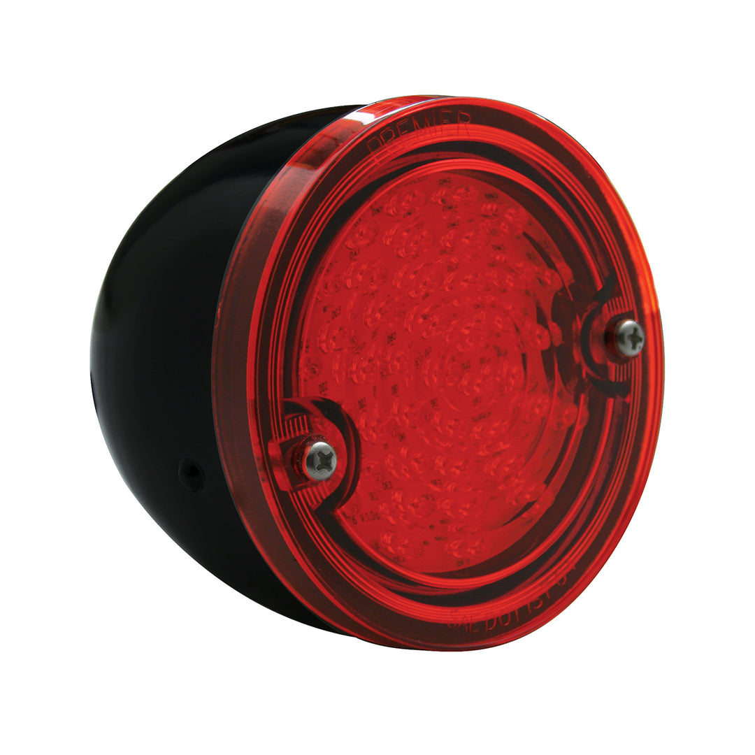 LED Tail Light Assembly With Black Housing For 1960-66 Chevy &amp; GMC Stepside Truck, Red Lens - View 1