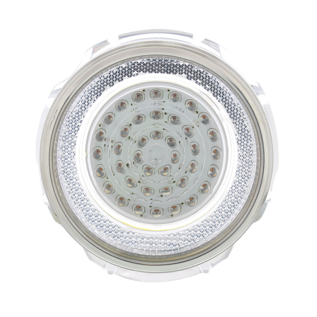 40 LED Tail Light With Stainless Steel Trim For 1965 Chevy Impala, Clear Lens - View 2