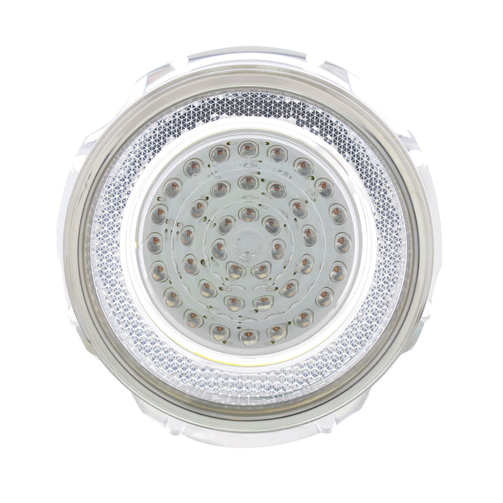 40 LED Tail Light With Stainless Steel Trim For 1965 Chevy Impala, Clear Lens - View 2