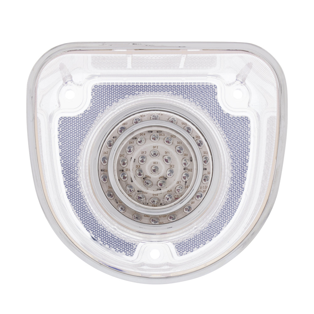 40 LED Tail Light With Stainless Steel Rings For 1968 Chevrolet Caprice/Impala-Clear Lens - View 2