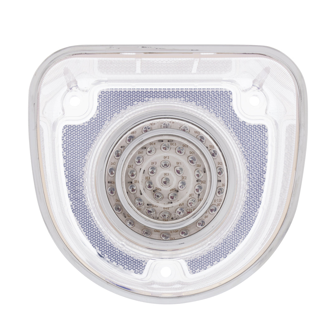 40 LED Tail Light With Stainless Steel Rings For 1968 Chevrolet Caprice/Impala-Clear Lens - View 2