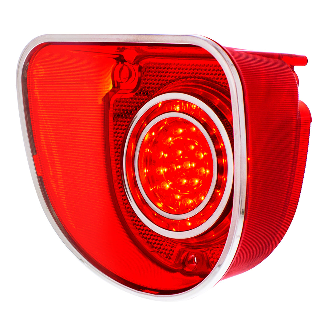 40 LED Tail Light With Stainless Steel Rings For 1968 Chevrolet Caprice/Impala-Red Lens - View 3