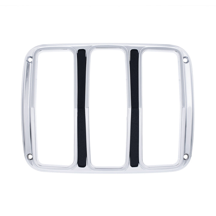 Chrome Tail Light Bezel With Black Painted Detail For 1964.5-66 Ford Mustang - View 1