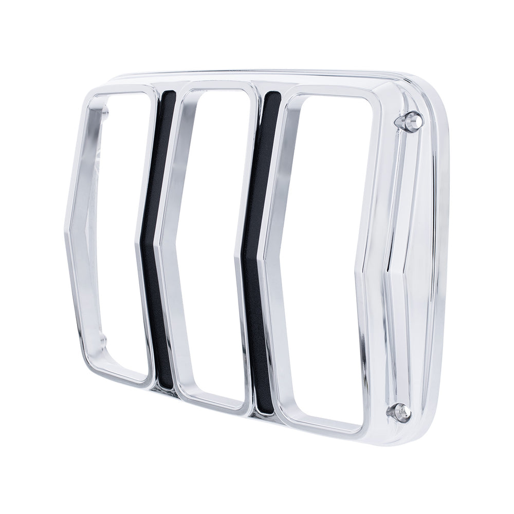 Chrome Tail Light Bezel With Black Painted Detail For 1964.5-66 Ford Mustang - View 2