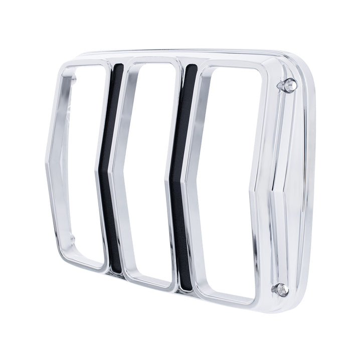 Chrome Tail Light Bezel With Black Painted Detail For 1964.5-66 Ford Mustang - View 2