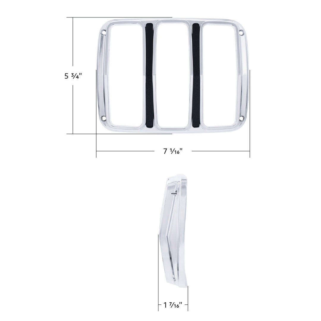 Chrome Tail Light Bezel With Black Painted Detail For 1964.5-66 Ford Mustang - View 7