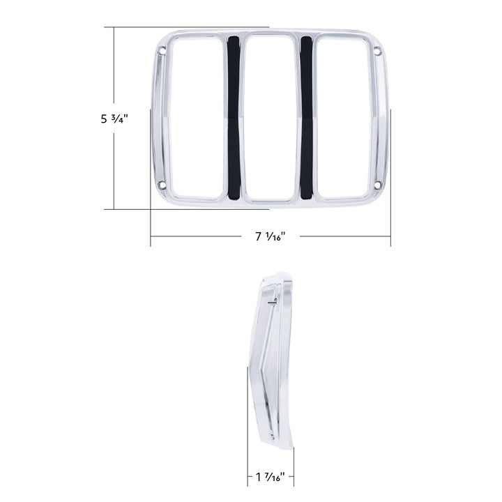Chrome Tail Light Bezel With Black Painted Detail For 1964.5-66 Ford Mustang - View 7