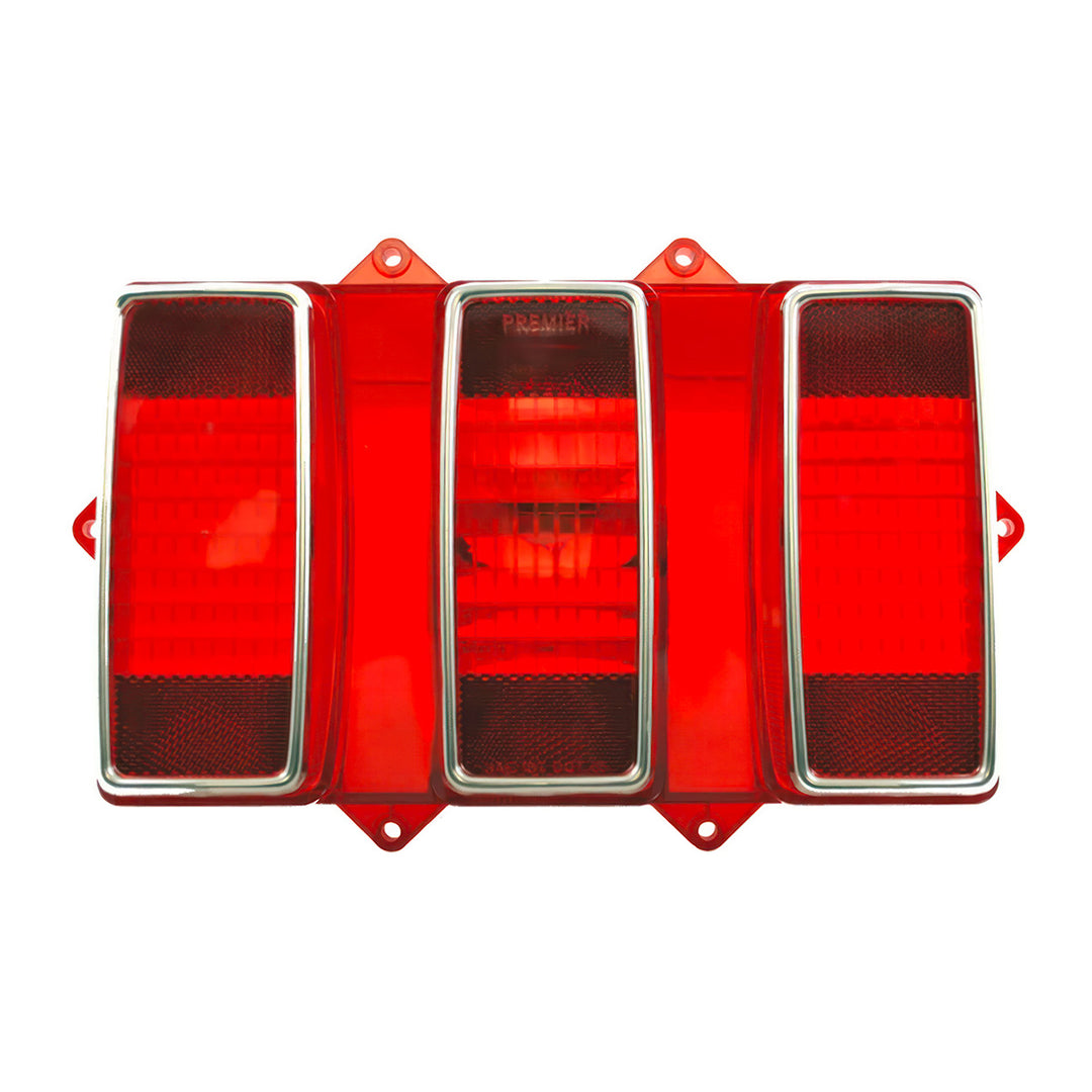Tail Light Lens With Stainless Steel Trim For 1969 Ford Mustang - View 1
