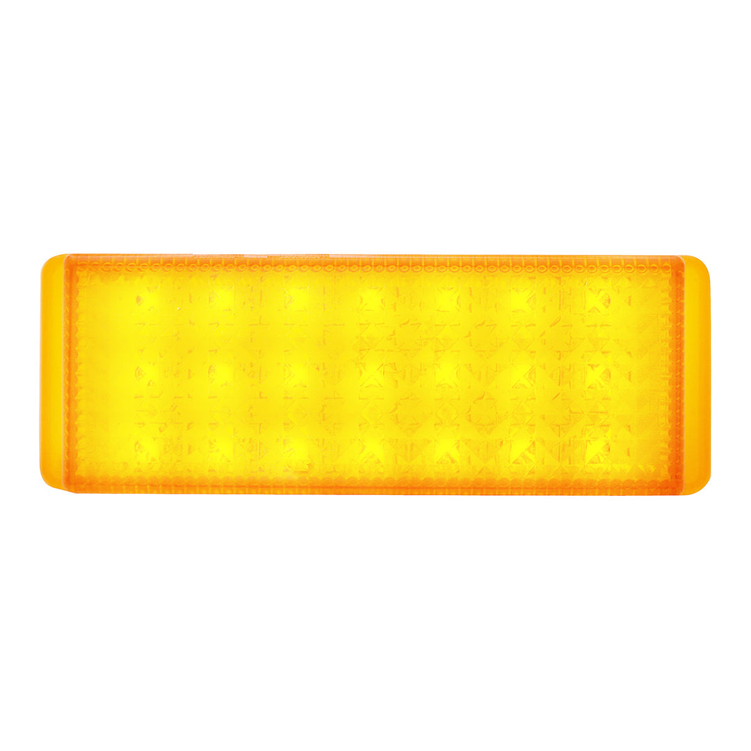1941 Ford Style Flush Type LED Amber Parking Light Lens - View 1