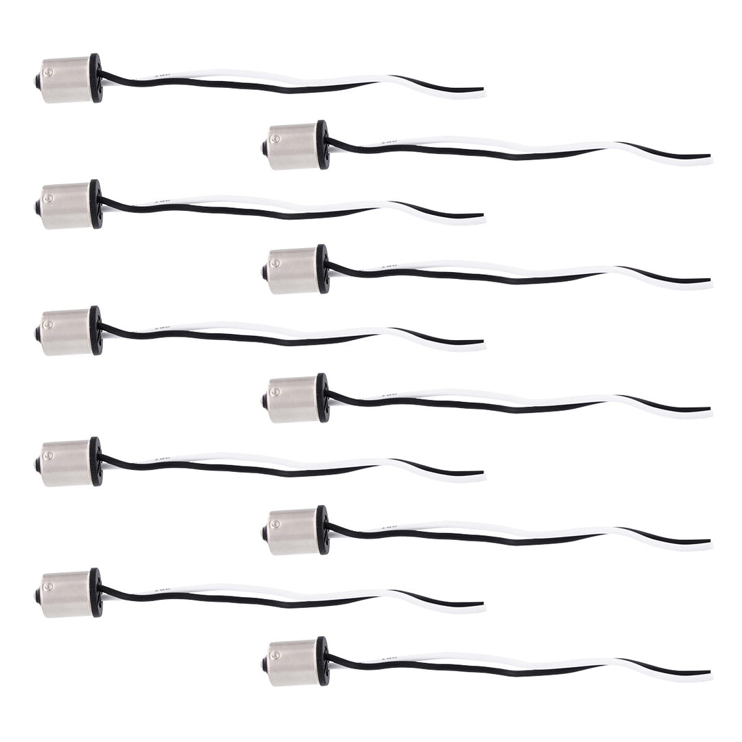 1156 Single Contact Style 2-Wire Tail Light Socket Plug Adapter (10 Pcs) - View 1